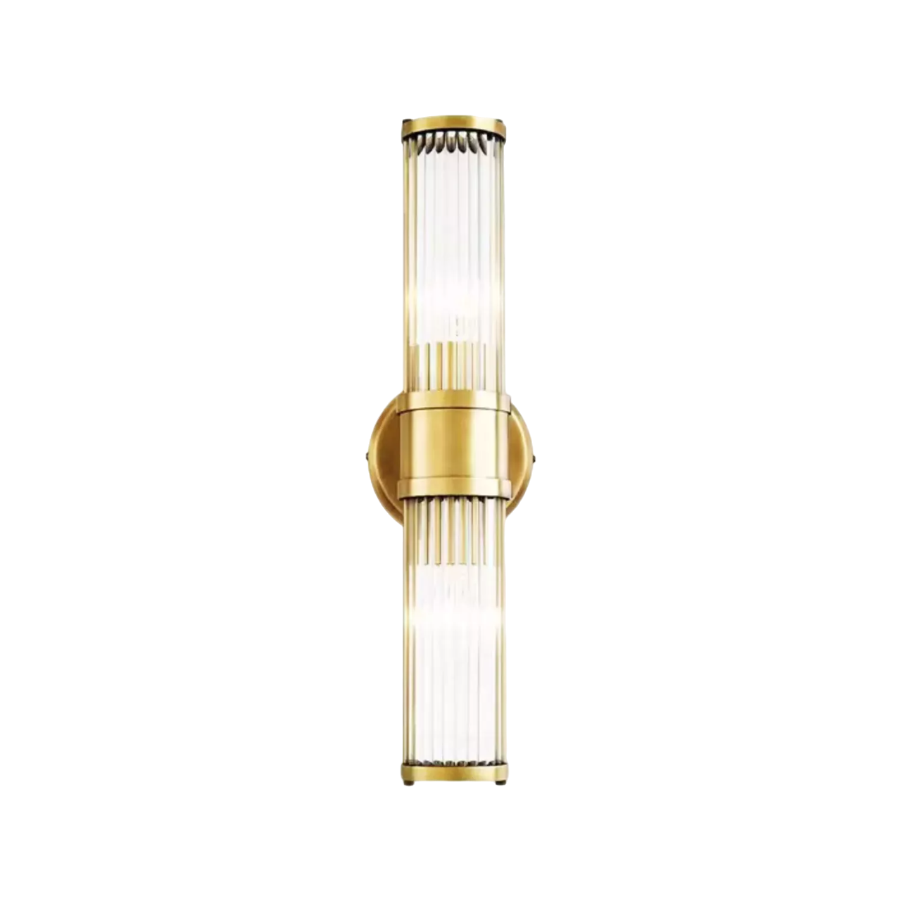 Gold Glass Brass  47cm Wall Light