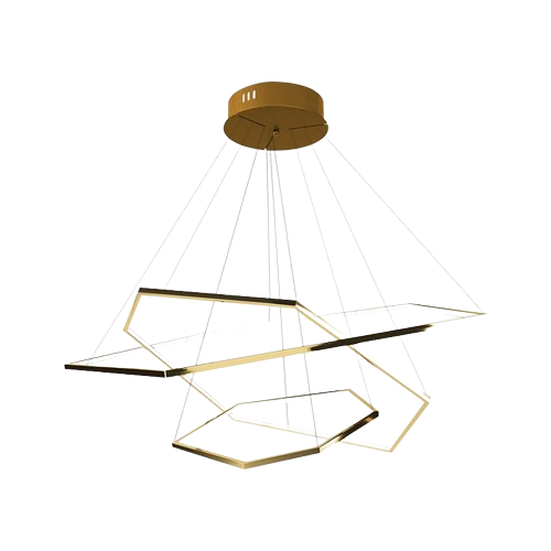 Nordic Innovative led chandelier for living room-Hexagon