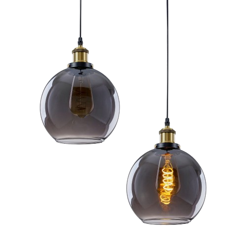 Luna- 20cm glass light-pendant