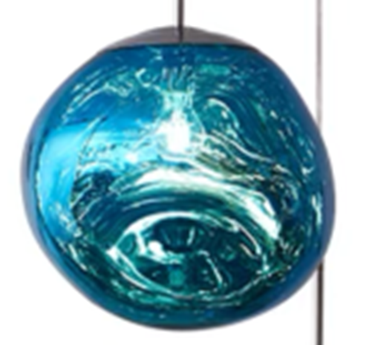 Glass 20cm ball-pendant light