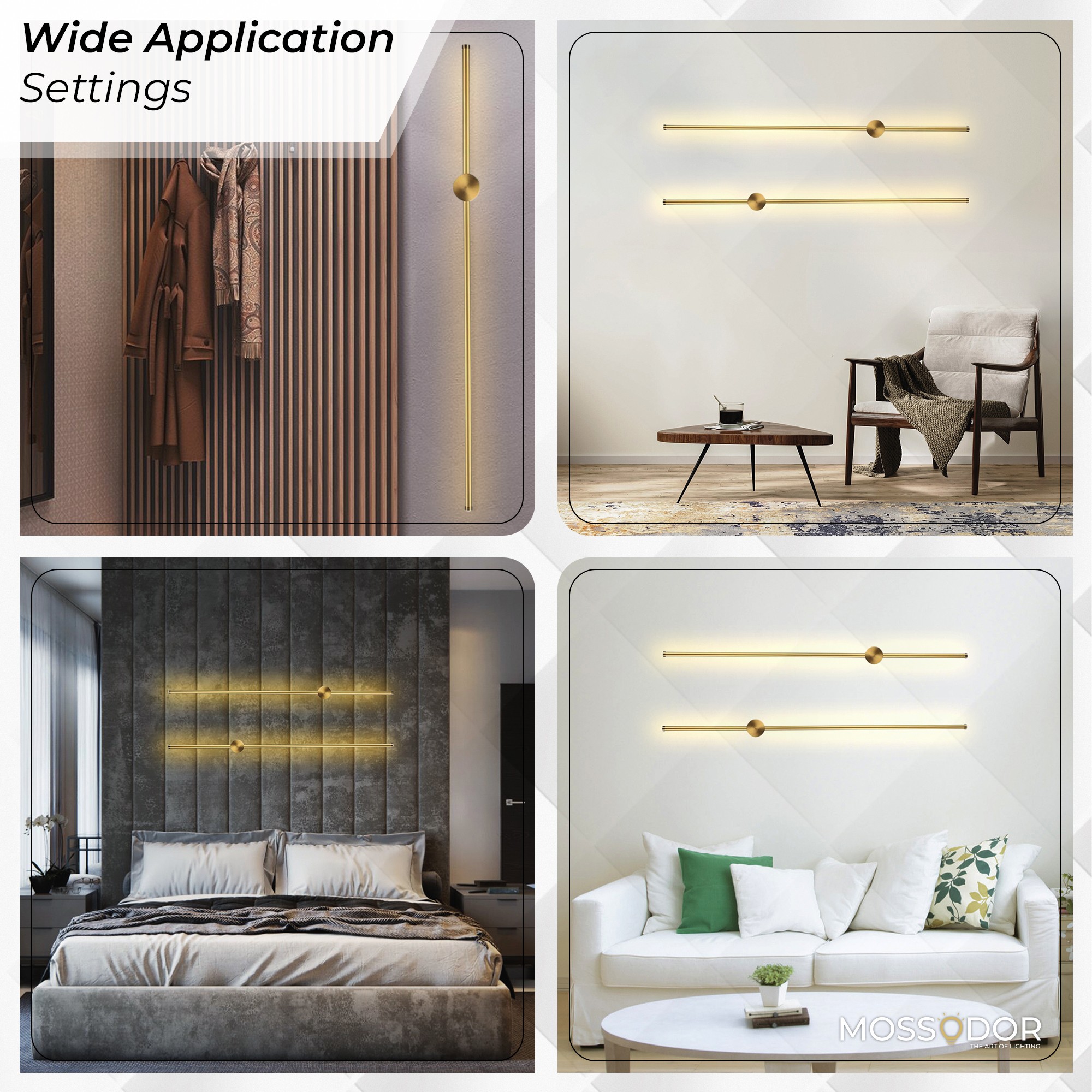 Modern Style Black L.E.D wall Sconce