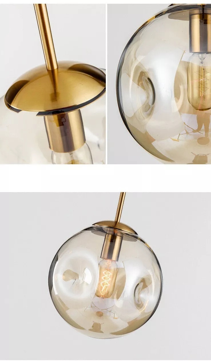 Mid Century Dimpled Glass 20cm-Pendant Light