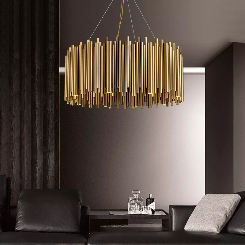 Unique Stainless Steel Round For Hotels - Chandelier