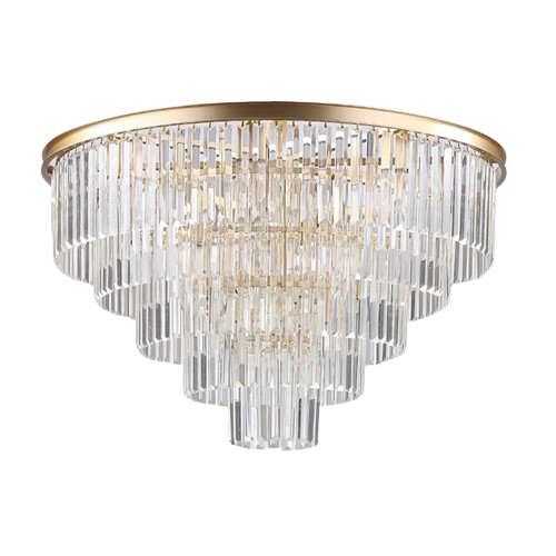 Flush Mount  Decorative Jewel Droplets 50cm Gold -Crystal Chandelier