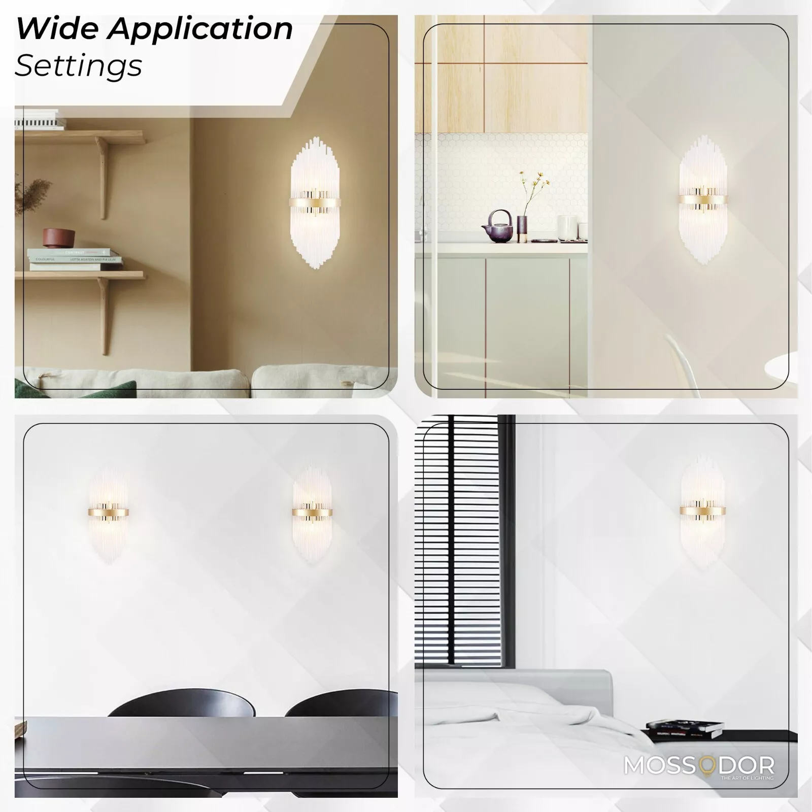 Large Luxury Bedside Wall light-50cm