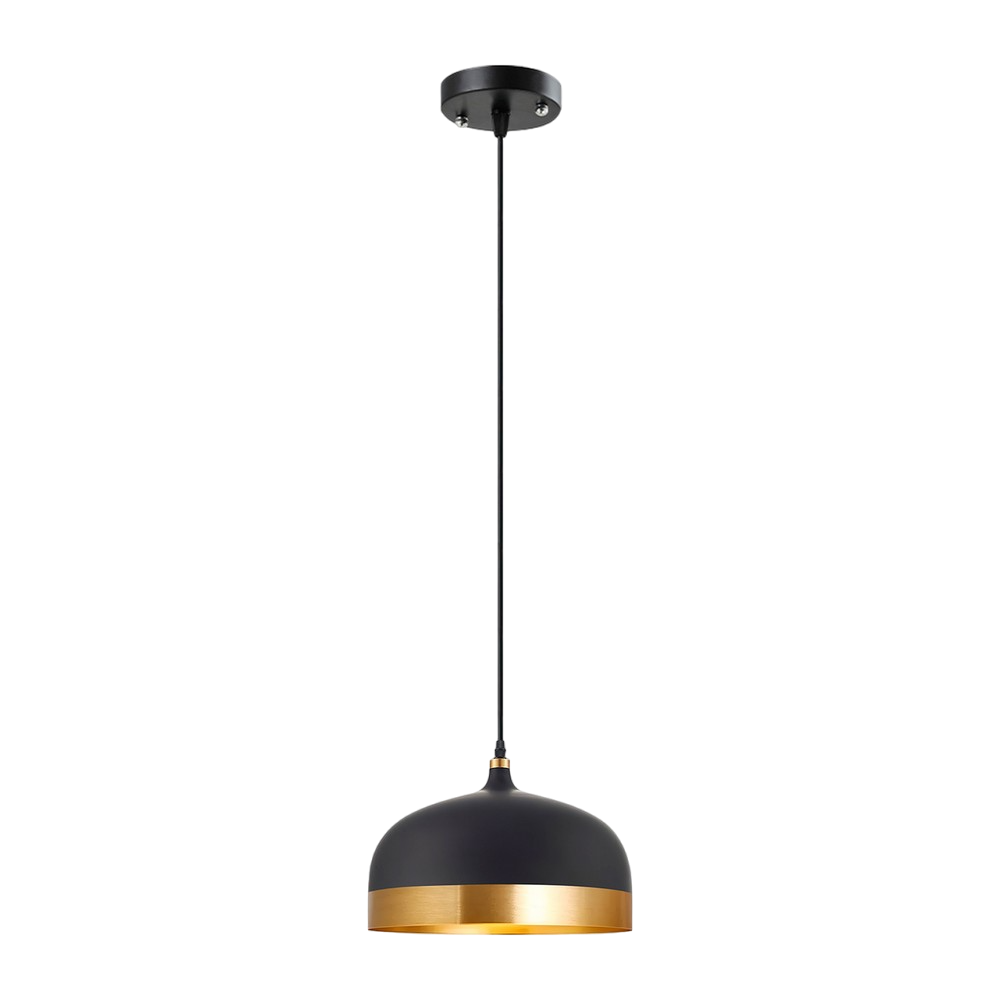 Black Pendant light with a gold finish -Ø 34cm