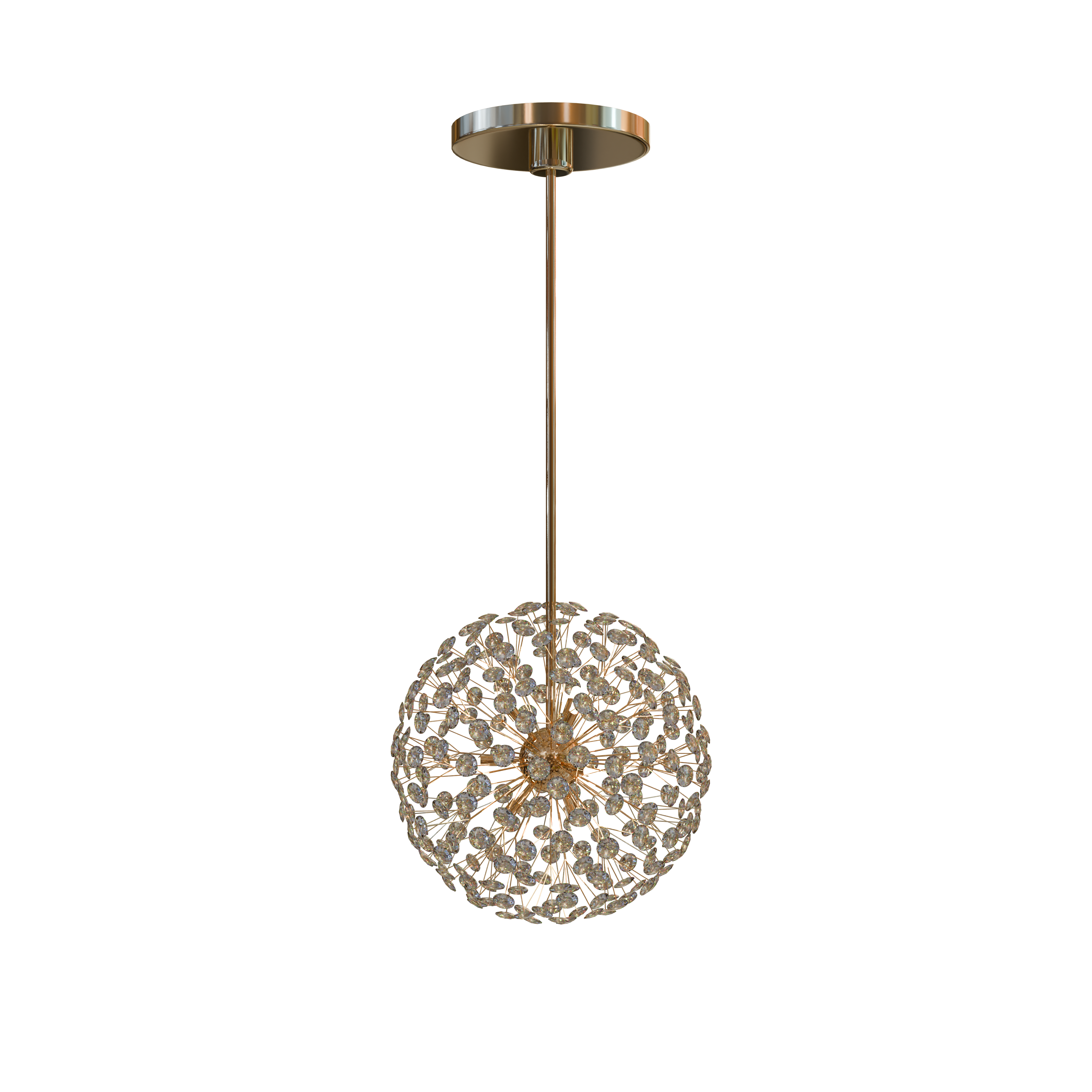 Nordic crystal & gold  pendant light-60cm