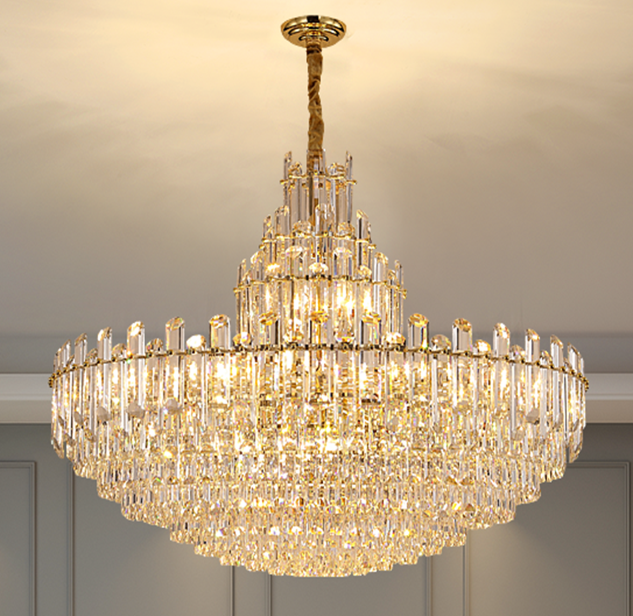 Traditional Clear Crystal chandelier Bulb for Hallway