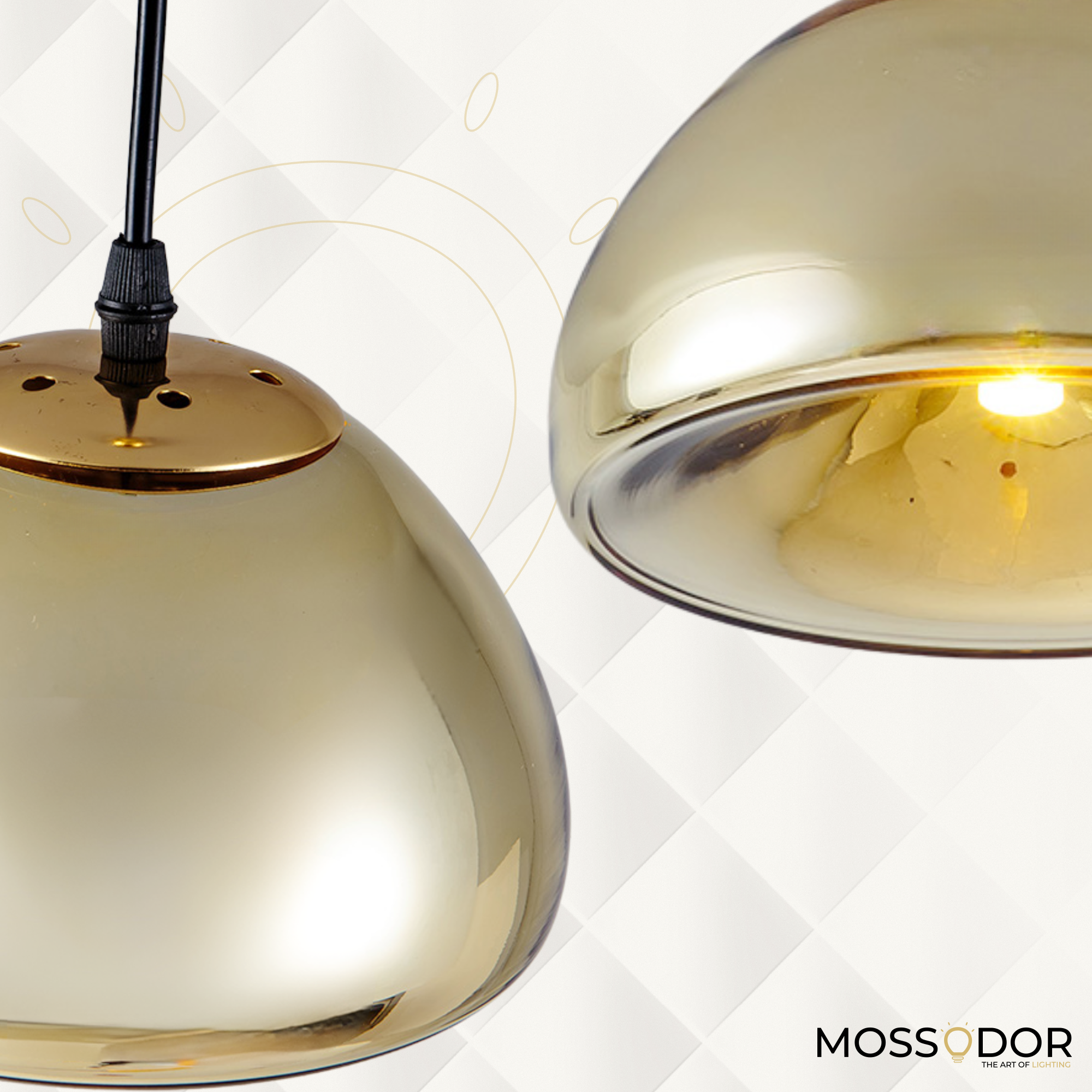 Gia-Modern Gold Pendant light