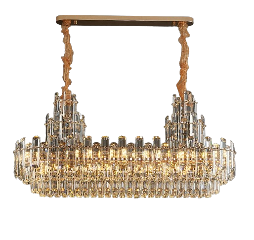 Luxury k9 Crystal Flush Chandelier Light