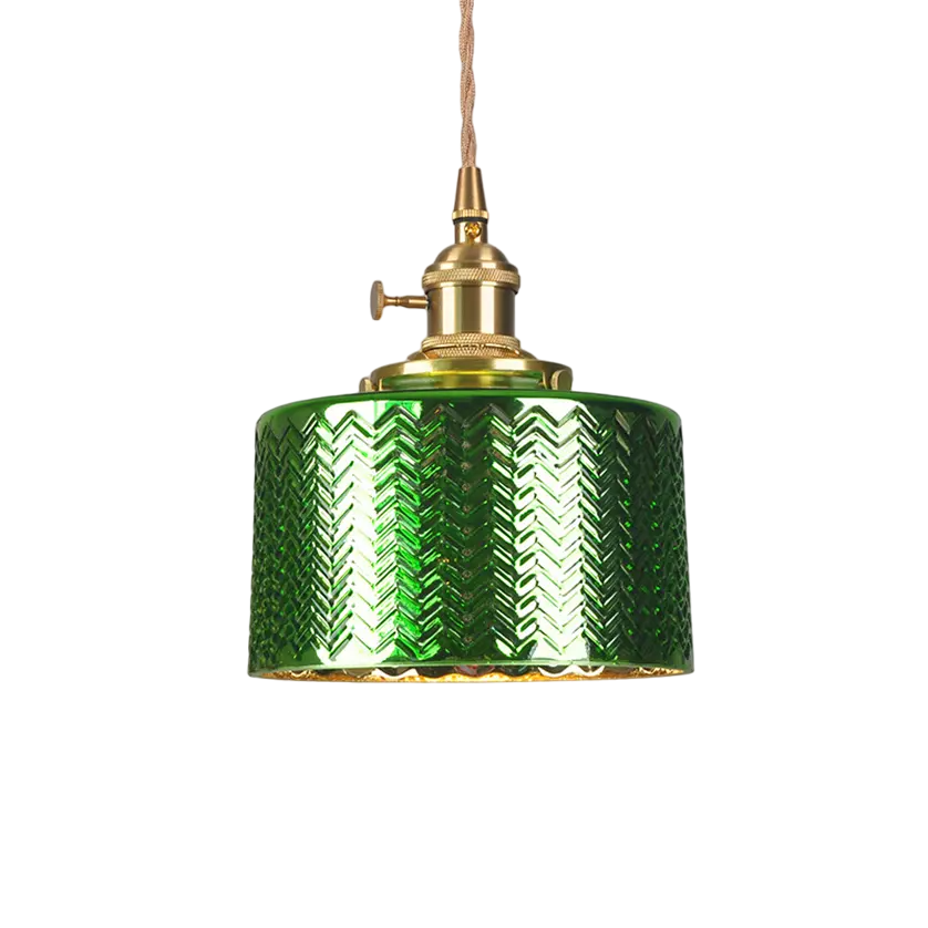 Vintage copper Green- pendant light