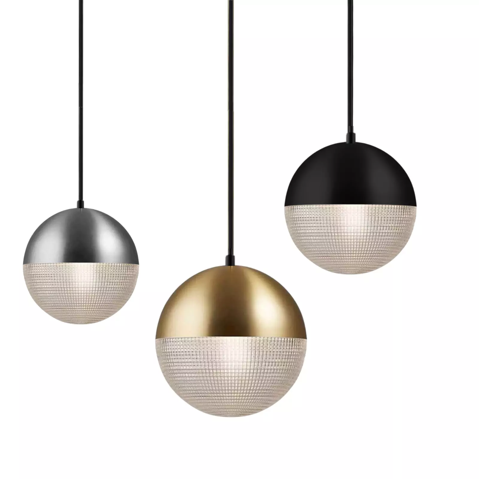 Adelita-Black Globe 20cm-Pendant Light