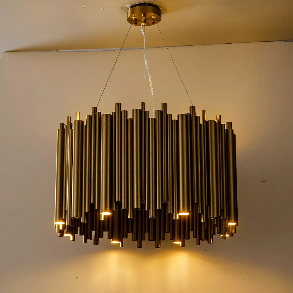 Unique Stainless Steel Round For Hotels - Chandelier