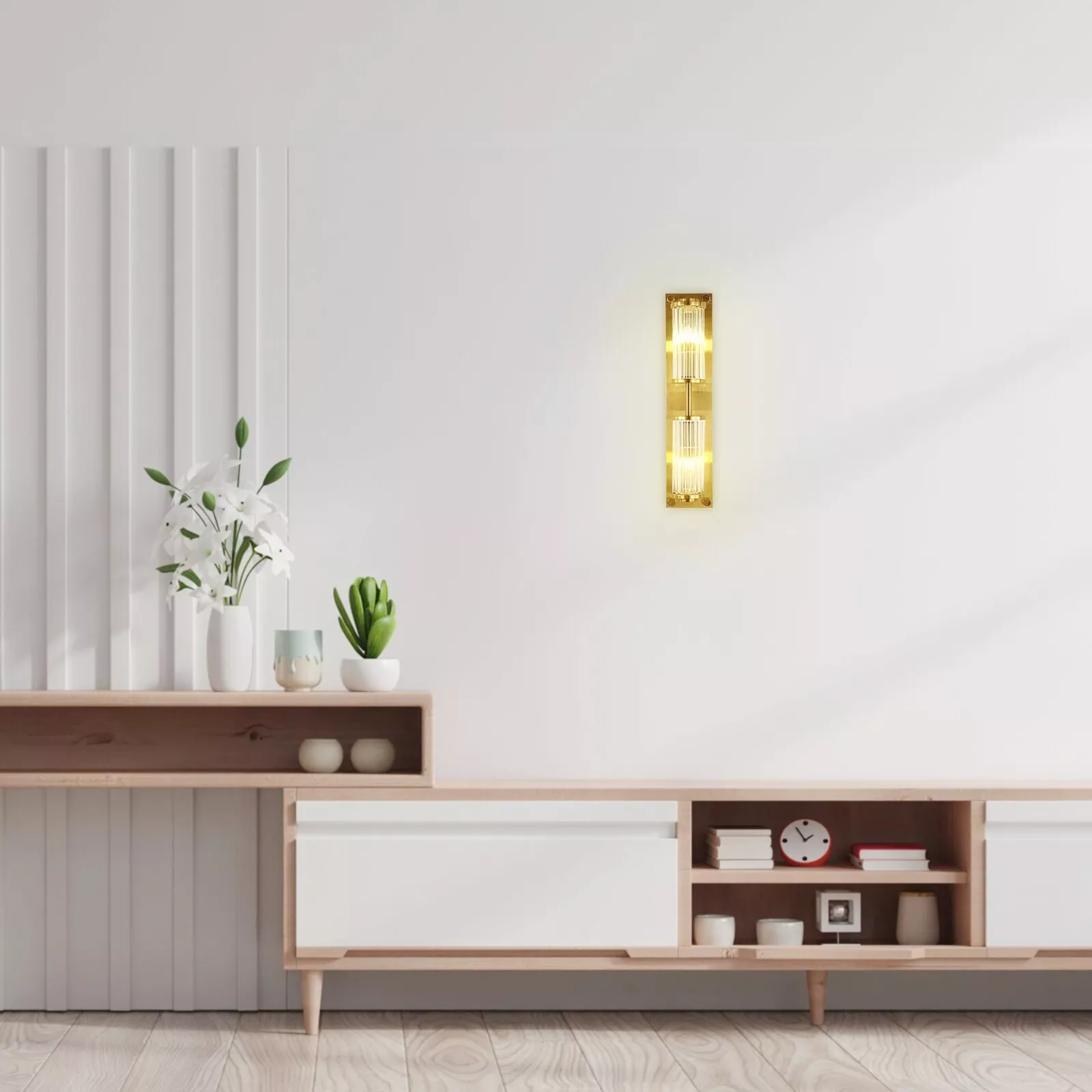 Glass Wall Sconce Light for Living Room
