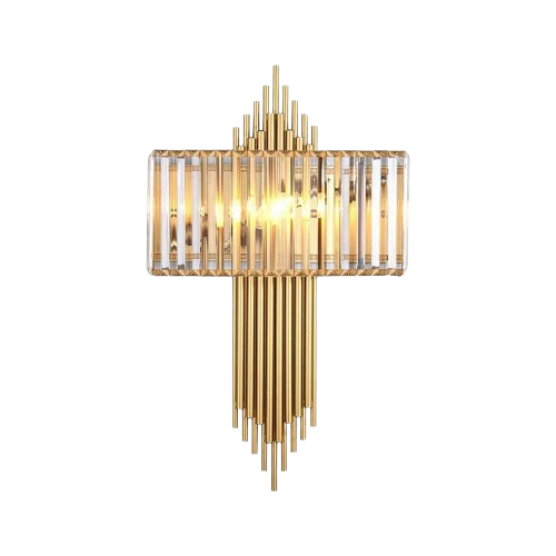 Luxury Style Rectangular Gold 65cm - Wall light