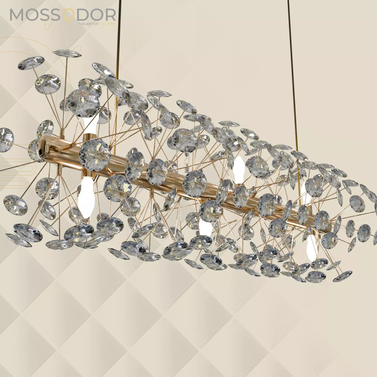 Luxury 15 light crystal  -120cm chandelier