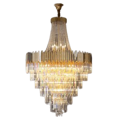 Teardrop Gold Crystal Luxury chandelier-35cm