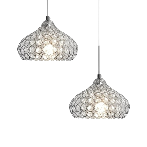 Crystal 14cm Glass-pendant light