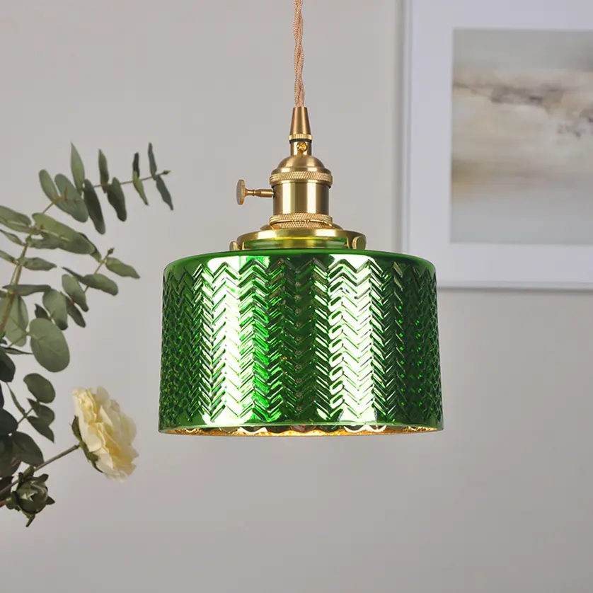 Vintage copper Green- pendant light