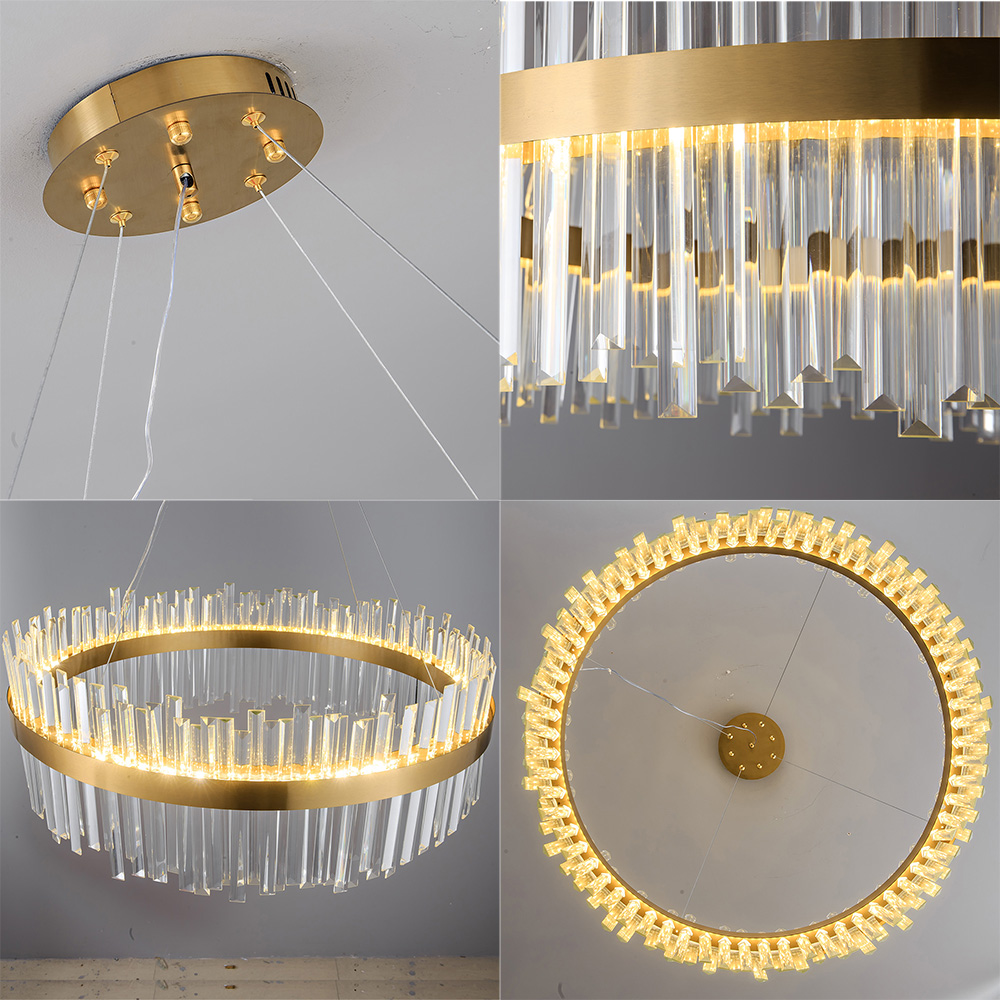 Cutting-edge Luxurious Crystal Round -∅60cm Chandelier