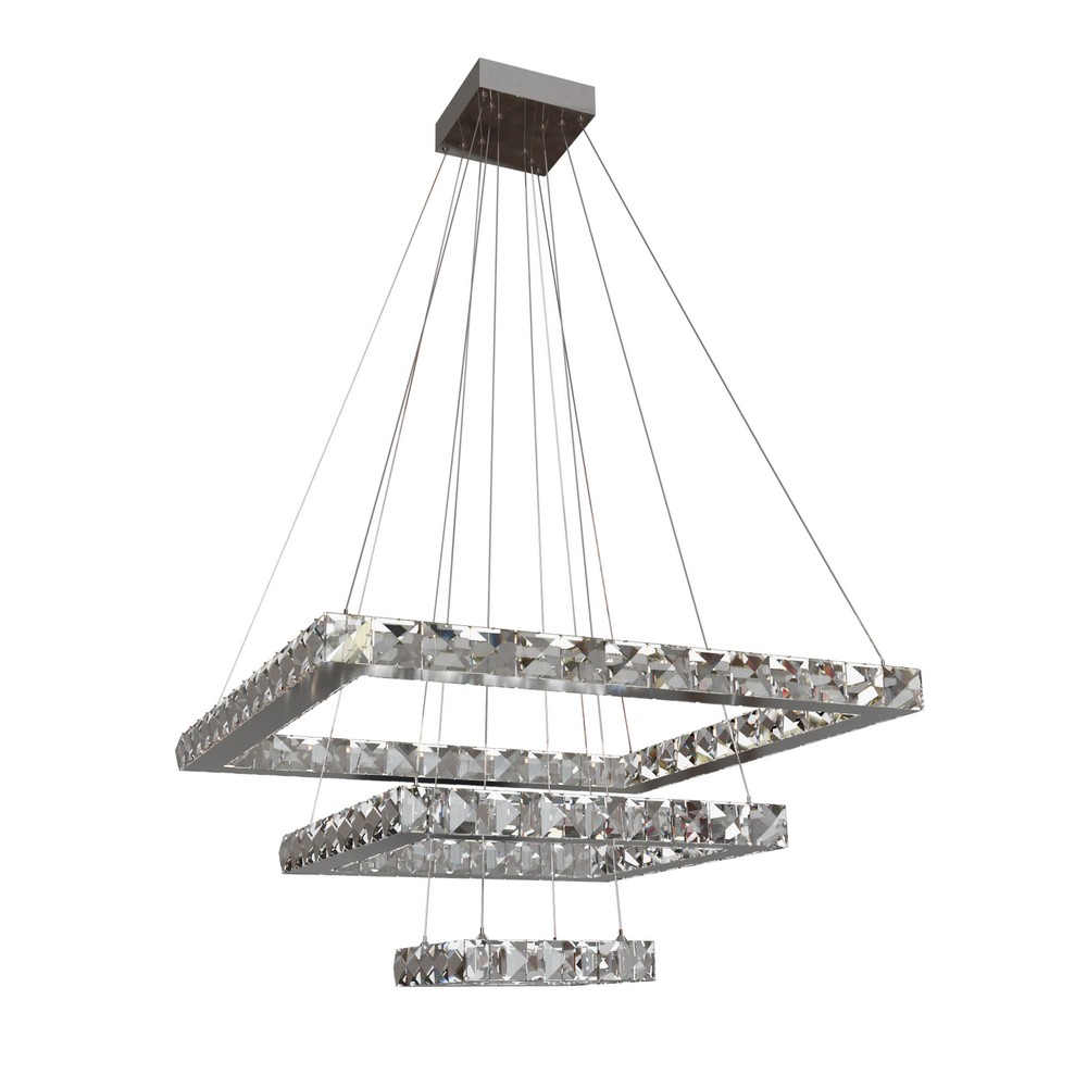 fancy modern 2-tier -square shape chandelier