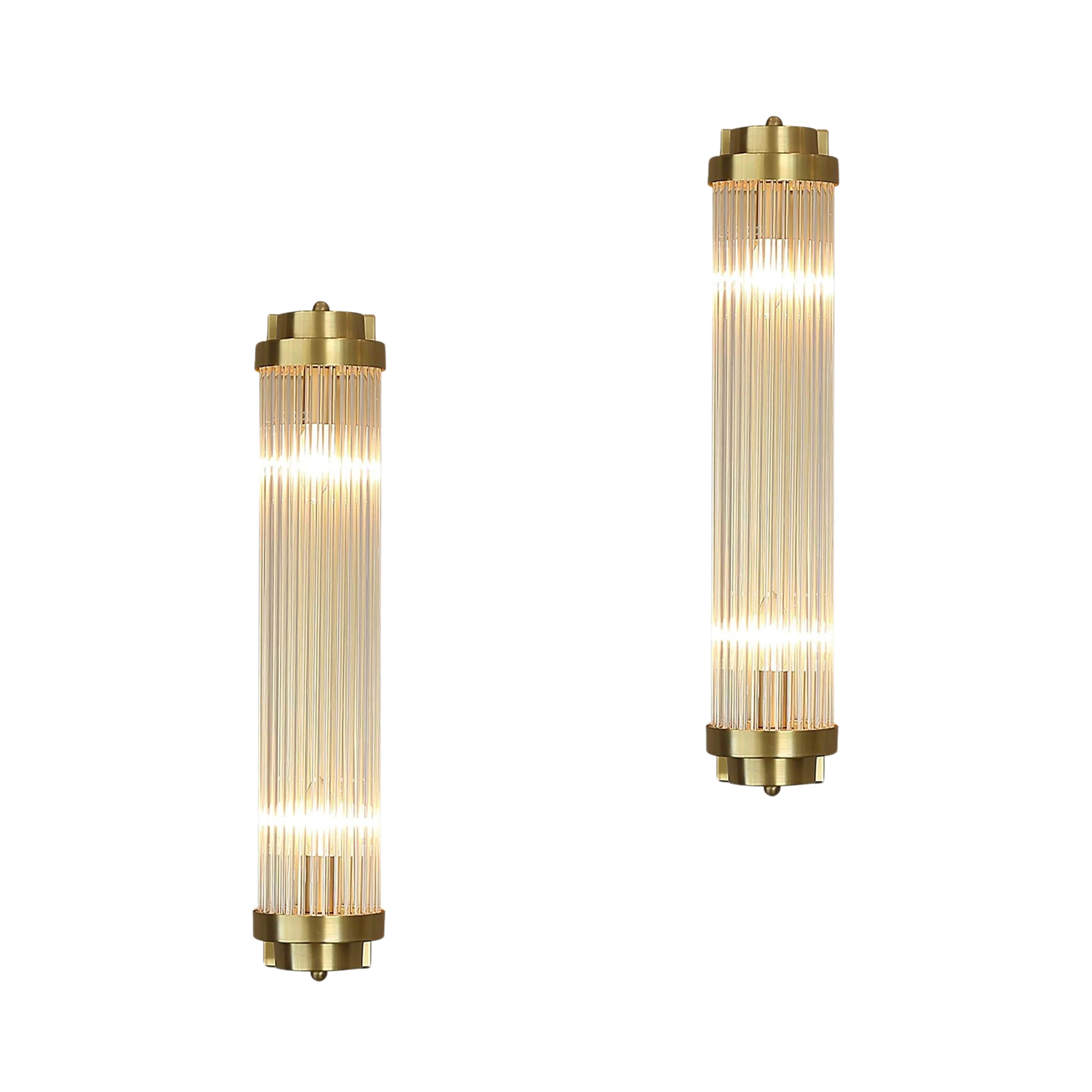 Nyota Crystal Energy Beam Wall Light - Gold