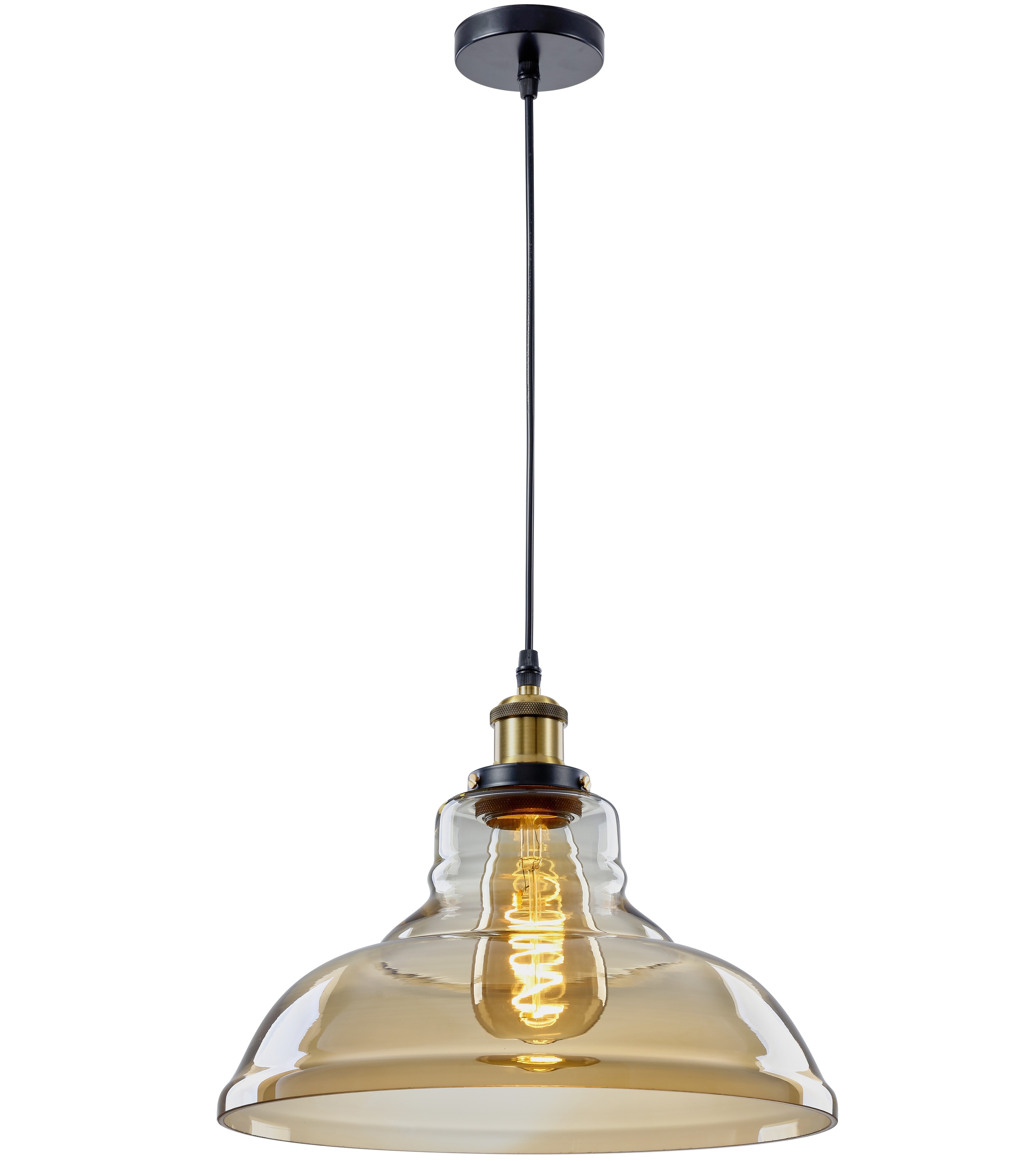 Viola-Industrial Glass Pendant Light