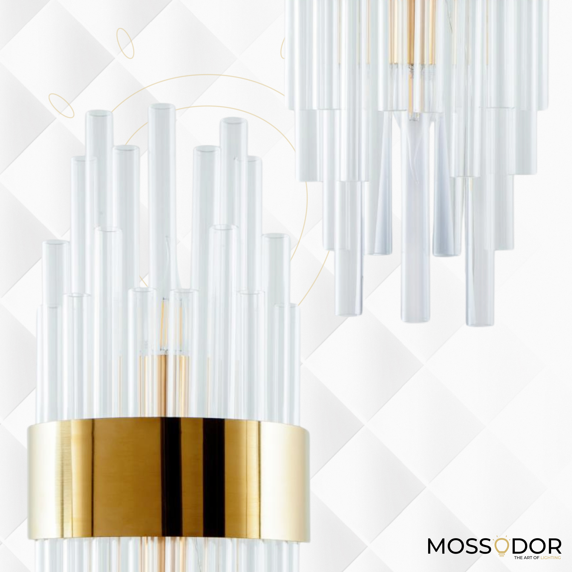 Diana Layered Crystal Wall Light