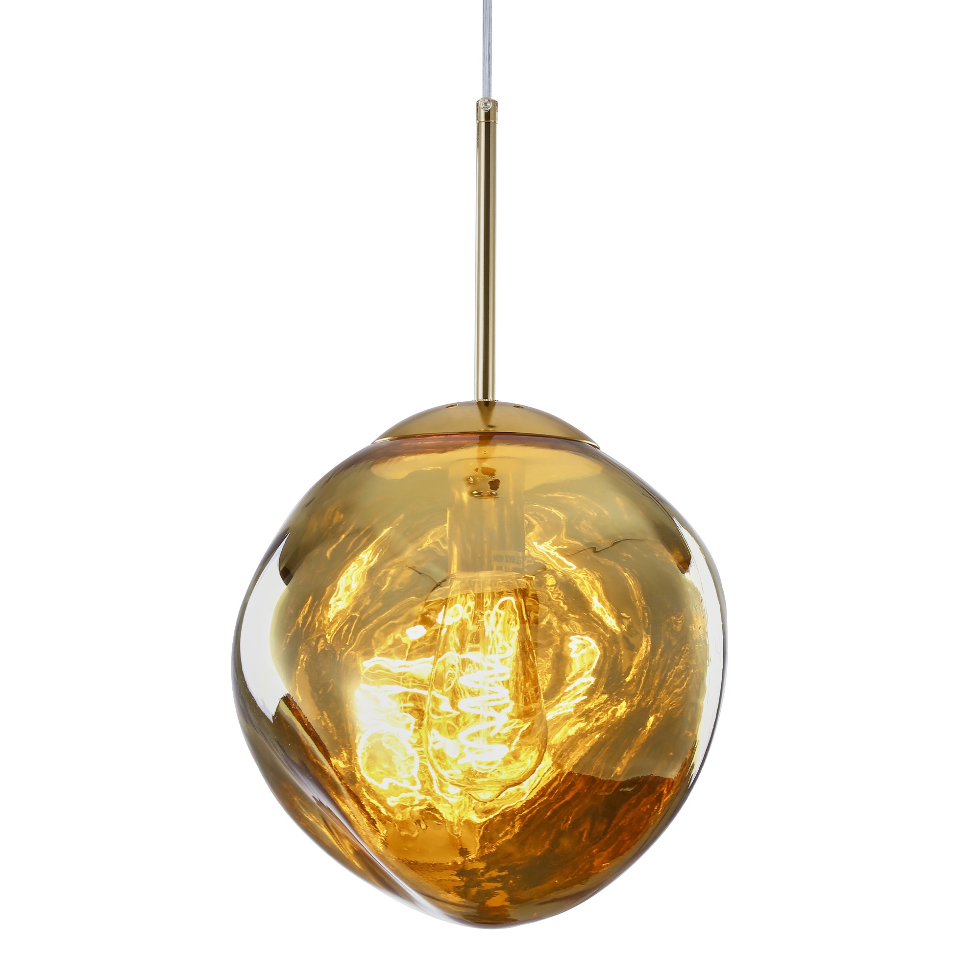 Glass 20cm ball-pendant light