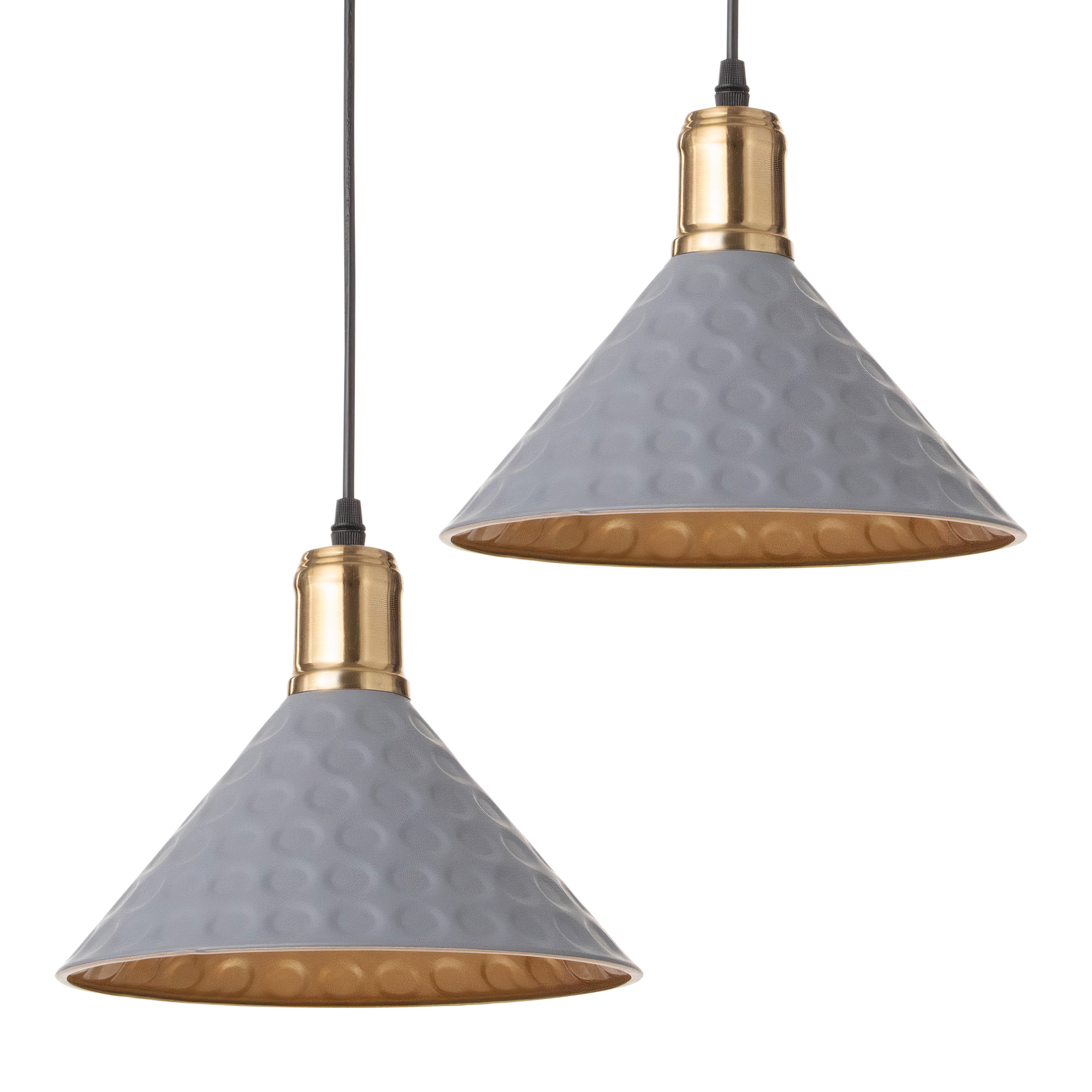 A Ceramic industrial Black pendant light-24cm