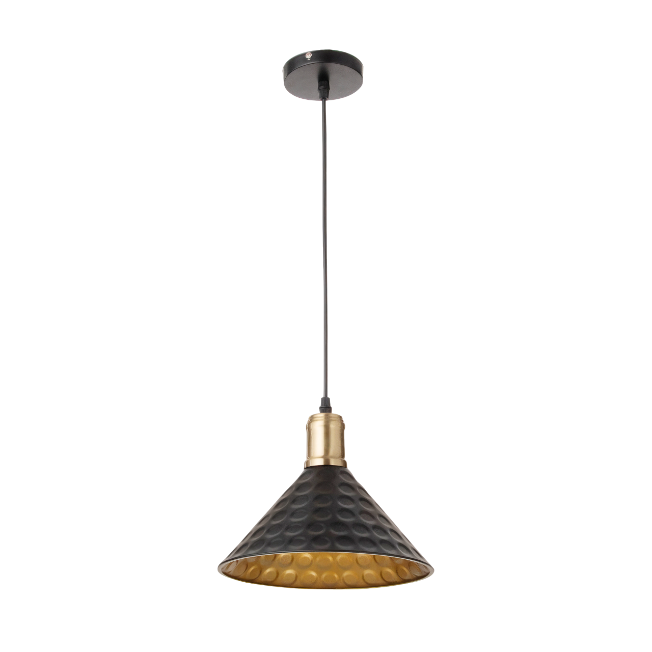 A Ceramic industrial Black pendant light-24cm