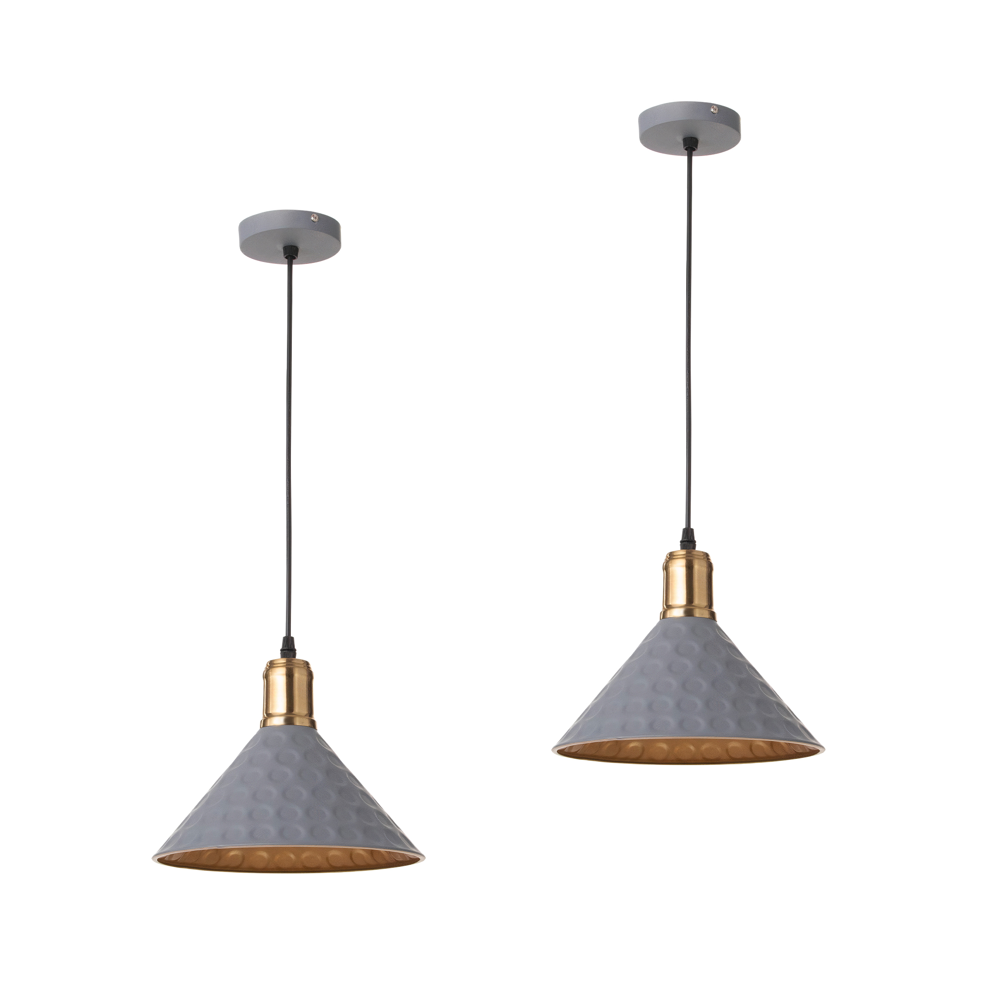 A Ceramic industrial Black pendant light-24cm