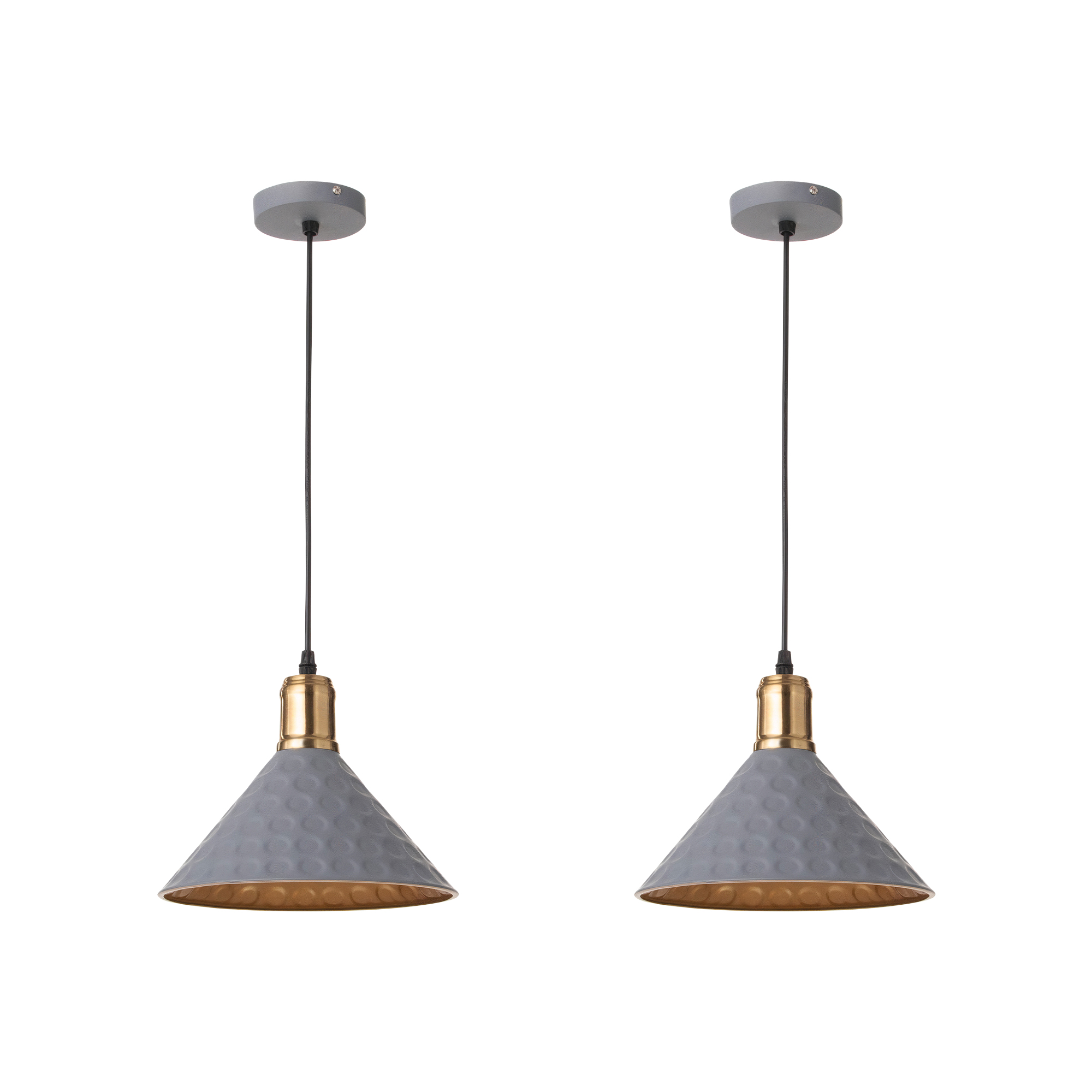 A Ceramic industrial Black pendant light-24cm