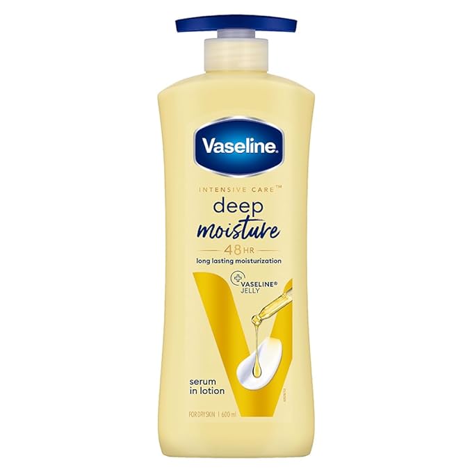 Vaseline Deep Moisture Body Lotion |For Dry Skin|Cushion Soft Skin| With Ceramides Hyaluron Moisture Fillers 600ml