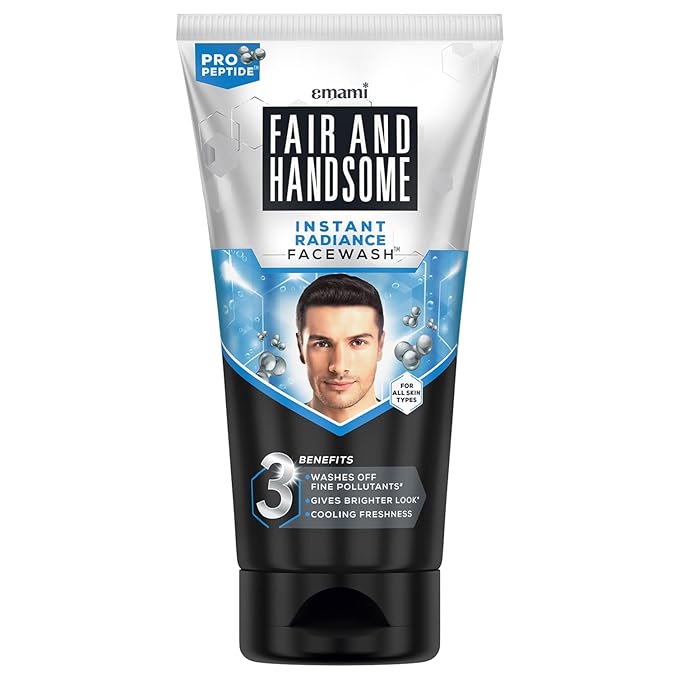 Smart And Handsome Face Wash, Instant Brightening, Instant Freshness, 150g