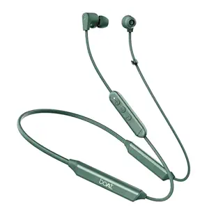 boAt 2025 Launch Rockerz Trinity Grande, 150H Battery, Hi Res Audio by LDAC, Dual Pair, ENx Tech, Stream Ad Free Music via App Support, Bluetooth Neckband, Wireless with Mic Earphones (Green)