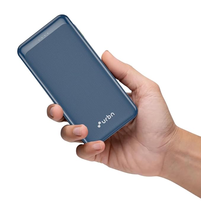 URBN Power Bank 20000mAh Fast Charging | 22.5W Super Fast Power Delivery (PD) Portable Charger | Triple Output | USB Type-C Input & Output | Pass Through Charging | (Blue)