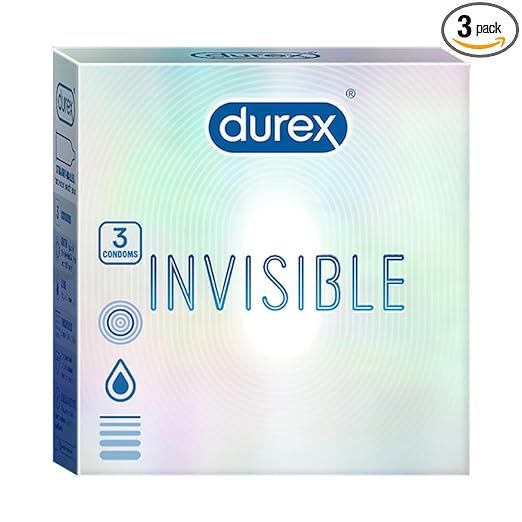 Durex Invisible Super Ultra Thin Condoms for Men – 3s