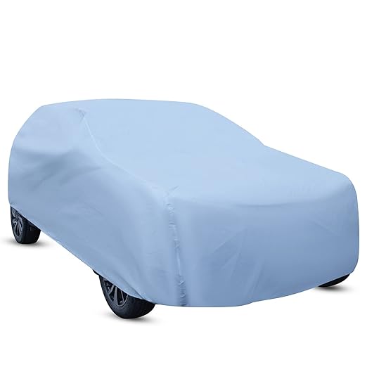 Amazon Brand - Solimo Large Hatchback Car Cover, Grey (i20, Swift, Baleno, Celero, Brio, Nexxon, etc.)