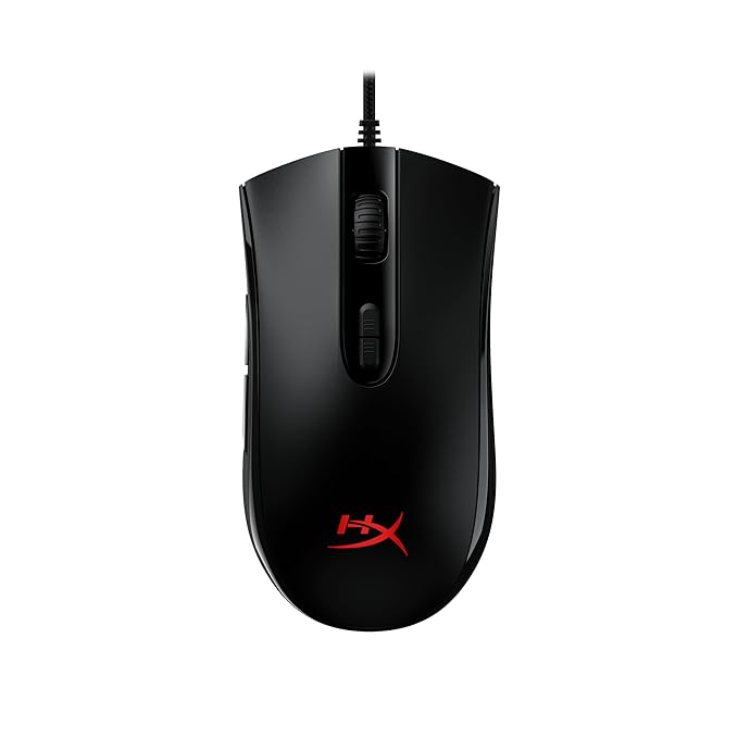 HyperX Pulsefire Core RGB USB Gaming Mouse, Up to 6200 DPI, Pixart 3327 Optical Sensor, 87gm Lightweight, 20Mn Clicks, 7 Programmable Buttons, 1K Hz Polling Rate, 24 Months Warranty - Black [4P4F8AA]