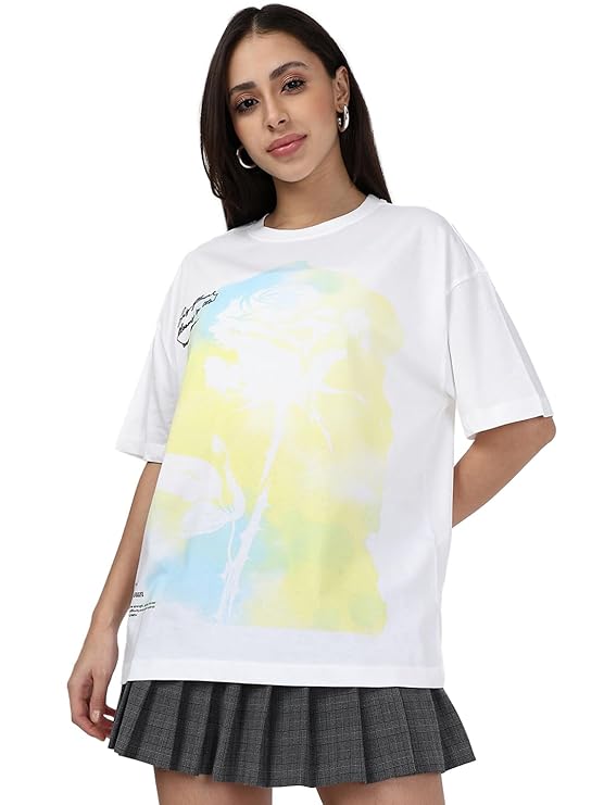 Bewakoof Women's Oversized Fit T-Shirt