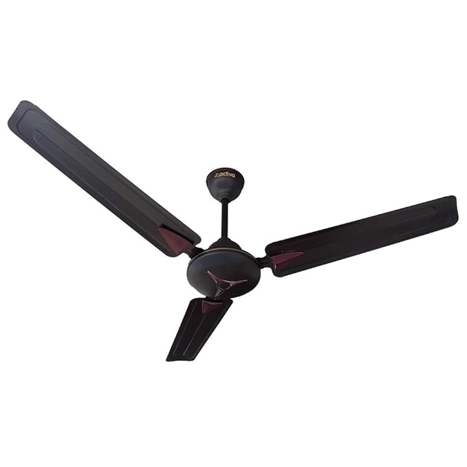 ACTIVA 1200 MM Stardeco 390 RPM High Speed BEE Approved One Star Rating, Anti Dust Coating Ceiling Fan Comes with 3 Year Warranty (Smoke Grey)