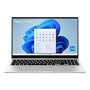 Samsung Galaxy Book3 Core i5 13th Gen 1335U - (16 GB/512 GB SSD/Windows 11 Home) Galaxy Book3 Thin and Light Laptop (15.6 Inch, Silver, 1.58 Kg, with MS Office)