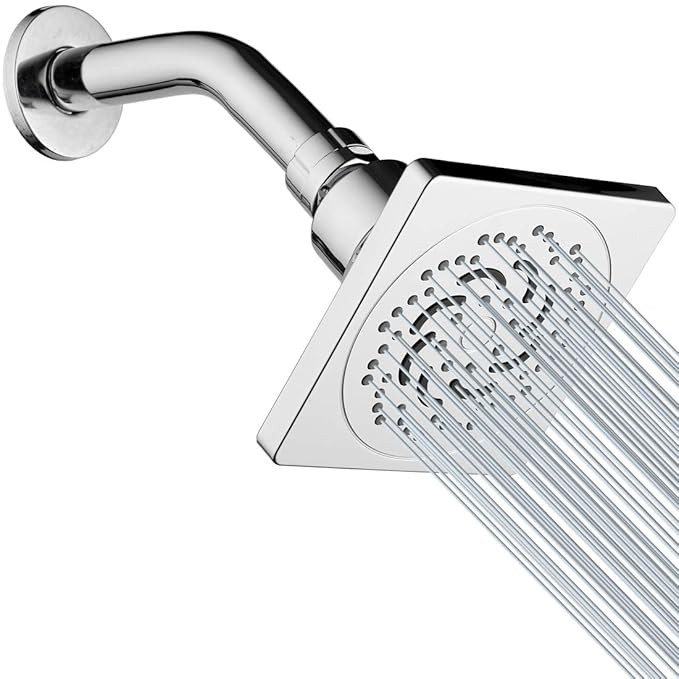 ALTON SHR22095 ABS, 4-INCH Overhead Shower With 9-INCH Arm and Flange, Chrome Finsh