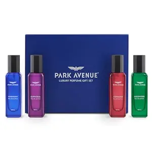 Park Avenue Luxury Perfume Gift Set for Men, 4x20 ml | Euphoria, Conquer, Harmony & Discoverer Perfume | Eau De Parfum | Premium Luxury Perfume for Corporate Man | Perfume for men Long Lasting Smell