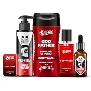 Beardo Godfather Body Wash for Men, 200ml | Powerful and Energising Bodywash for Men | Luxurious Lather and Refreshing Shower Gel | Goodness of Licorice Extract for Long Lasting Fragrance
