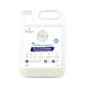 Shatras Lavender Liquid Detergent 5 Liter, Laundry Liquid for Fabric Care, Suitable for Top-Load and Front Load Machine and Hand Wash, Concentrated Laundry Detergent