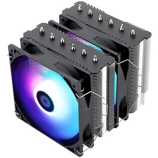 Thermalright Peerless Assassin 120 SE ARGB CPU Air Cooler,6 Heat Pipes CPU Cooler, Dual TL-C12C-S PWM Fan, Aluminium Heatsink Cover,AGHP Technology,for AMD AM4/AM5/Intel LGA1700/115X/1155/1200/1851