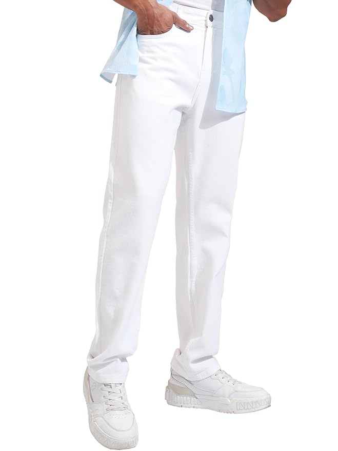 Highlander Men’s Straight Fit Jeans | Stretchable | Everyday Comfort & Style| Jeans for Man