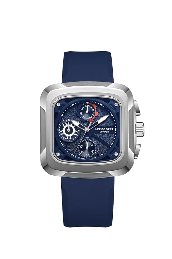 Lee Cooper Multifunction Blue Square Dial Men's Watch - LC08012.399